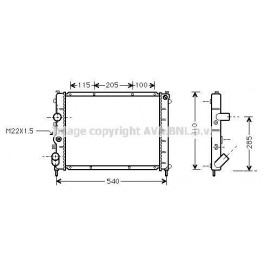 Radiateur d'eau Clio 2 RS 172